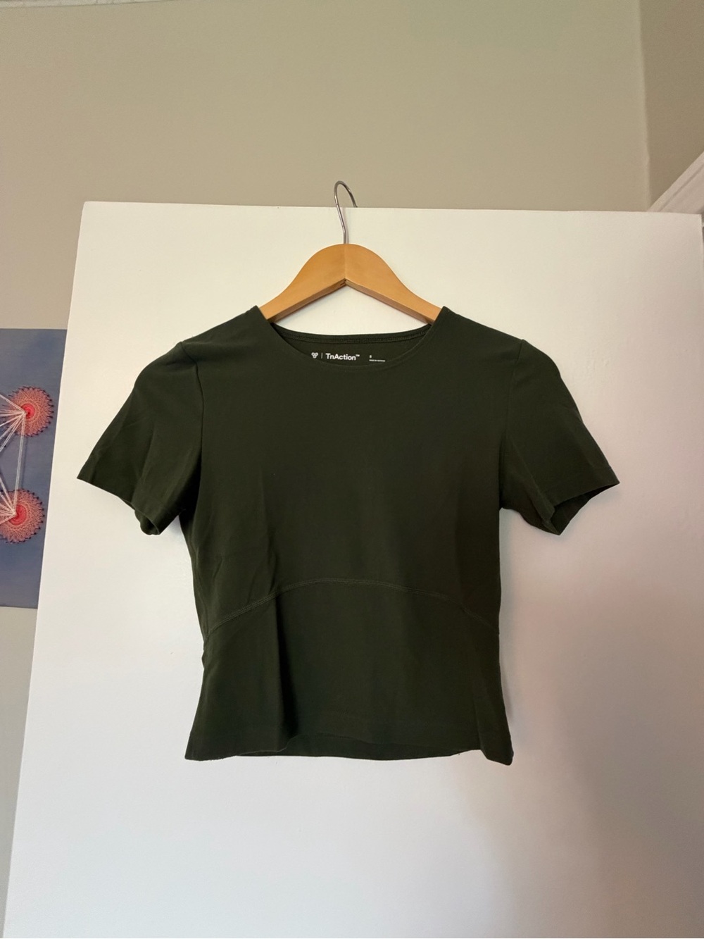 Green TNA action crop top